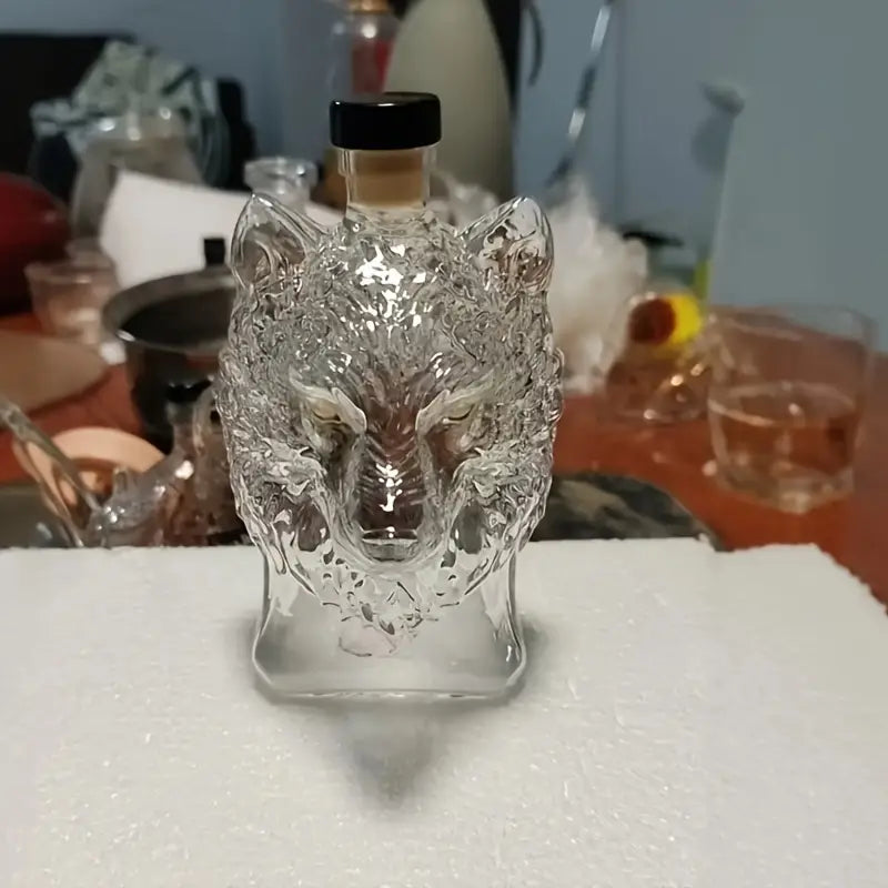 Wolf Head Whiskey Decanter