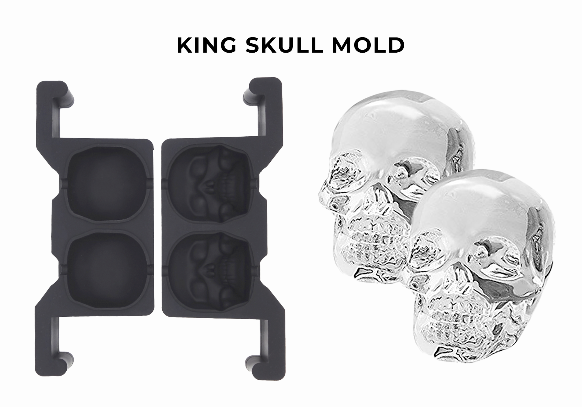 Ice Cube Skull Mold