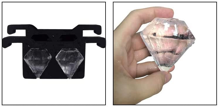 Pjtewawe Ice Cube 3/4/10 Custom Cavity Shaped Diamond 3 Pack
