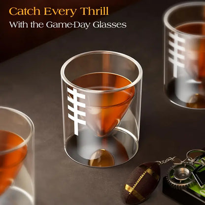 Football Field Goal Whiskey Decanter Set