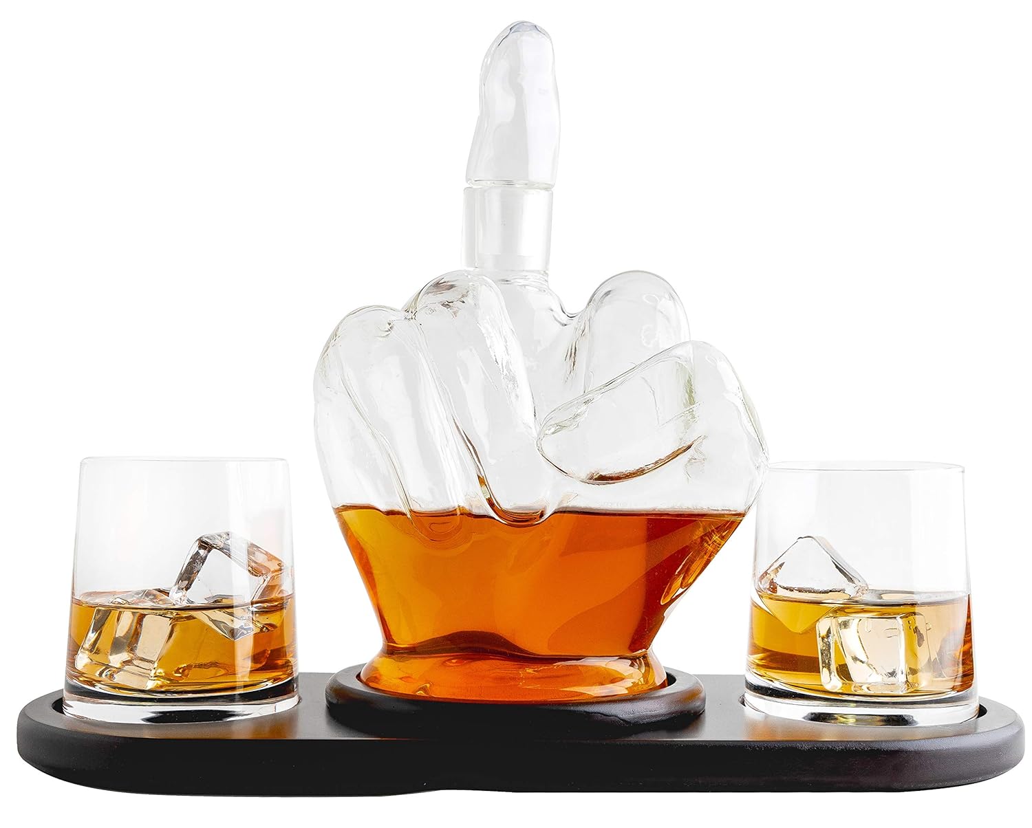 Middle Finger Whiskey Decanter Set