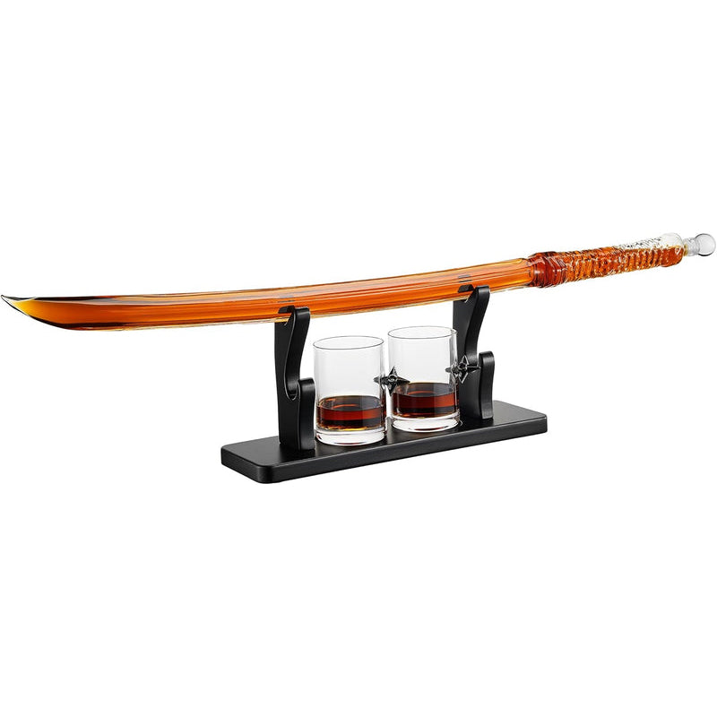 Samurai Sword Whiskey Decanter Set