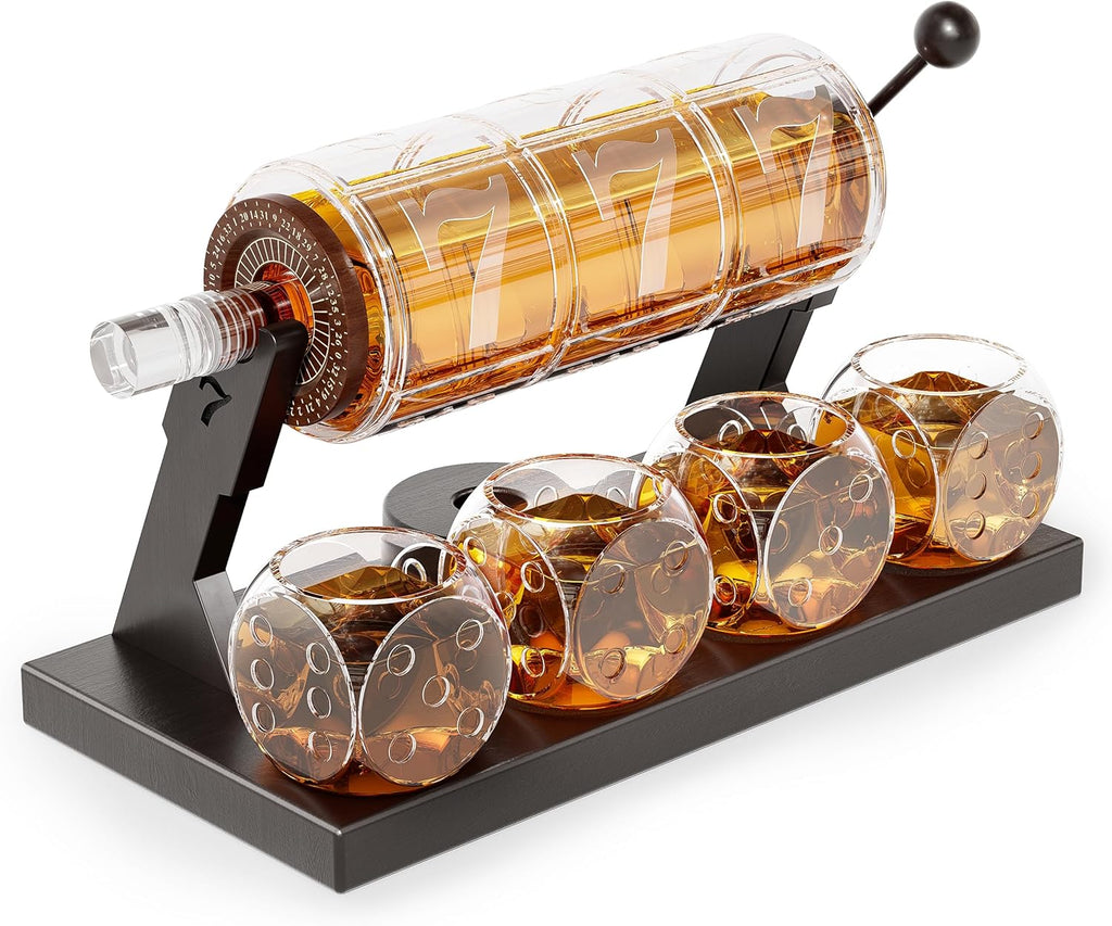 Slot Machine Whiskey Decanter Set