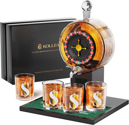 Roulette Whiskey Decanter Set