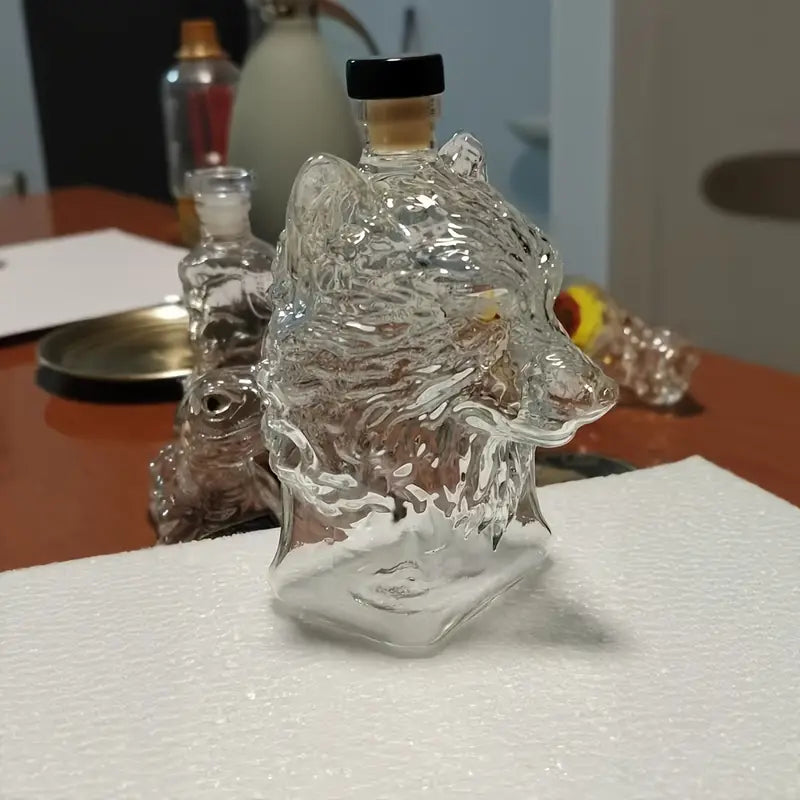 Wolf Head Whiskey Decanter