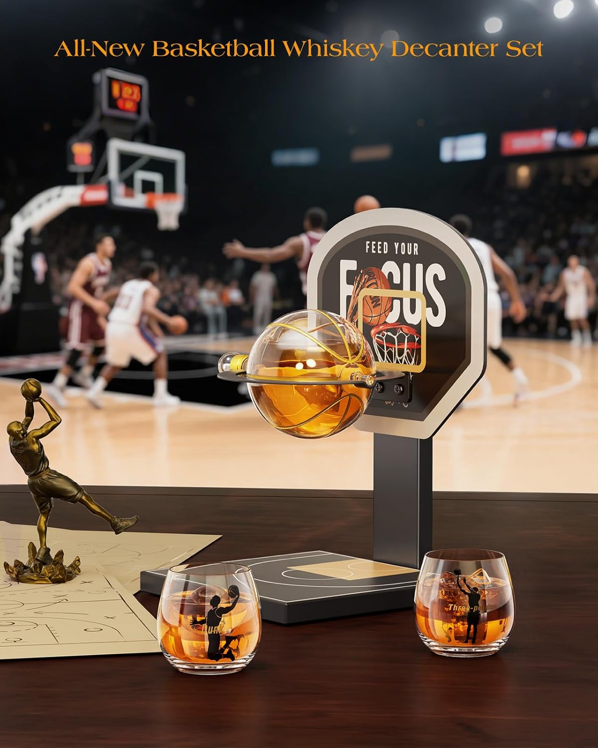 Basketball Whiskey Decanter Set