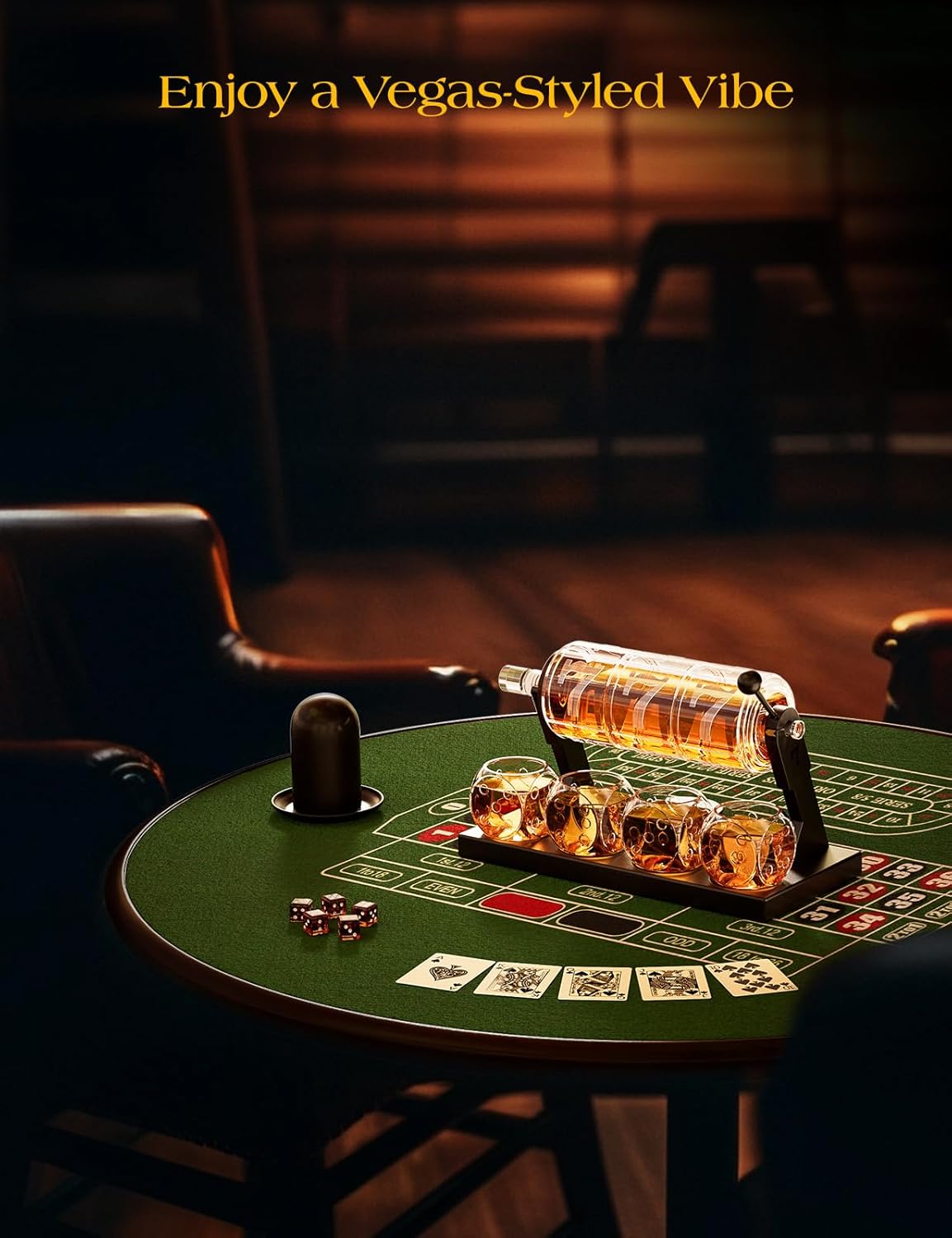 Slot Machine Whiskey Decanter Set