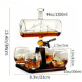 Maritime Sailboat Whiskey Decanter Set