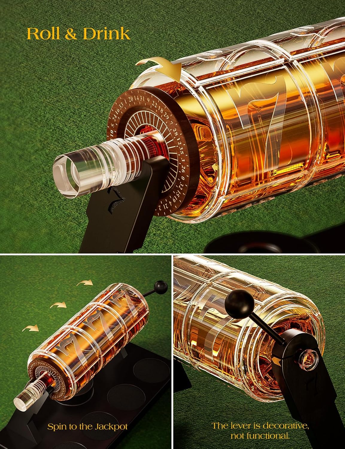 Slot Machine Whiskey Decanter Set