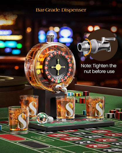 Roulette Whiskey Decanter Set