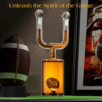 Football Field Goal Whiskey Decanter Set