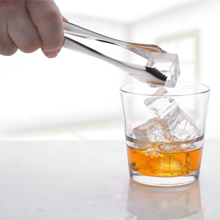 Jumbo Ice Ball and Cube Tongs - The Whiskey Ball