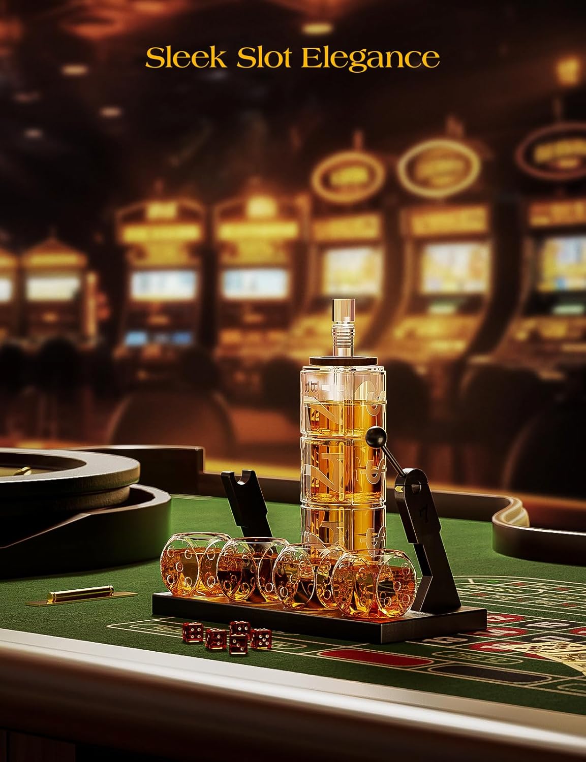 Slot Machine Whiskey Decanter Set