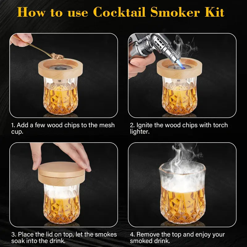 Whiskey Smoker’s Cocktail Kit