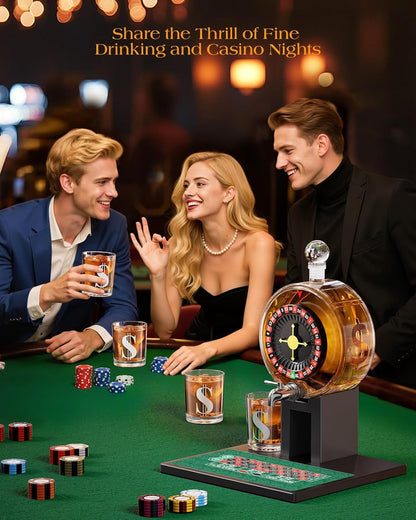 Roulette Whiskey Decanter Set