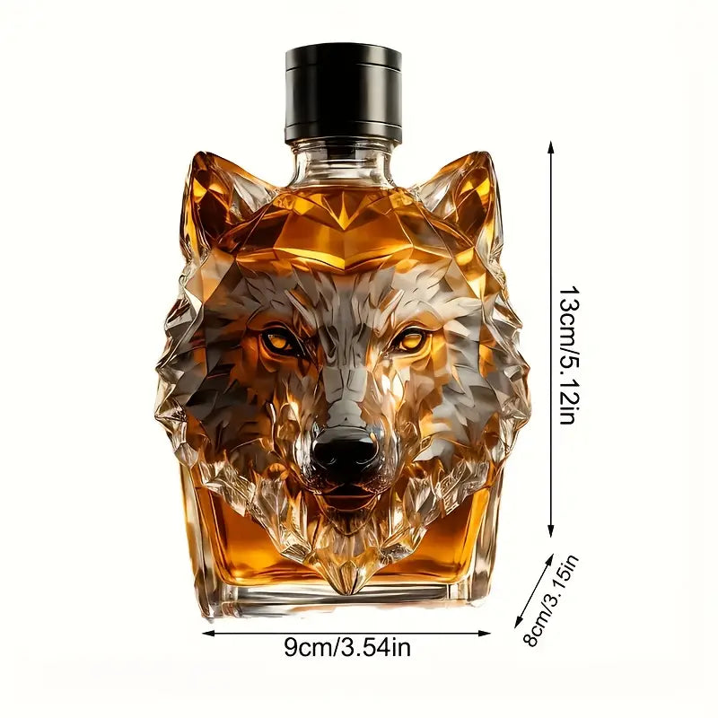 Wolf Head Whiskey Decanter