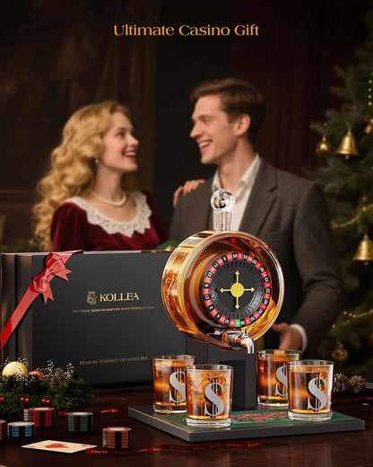 Roulette Whiskey Decanter Set