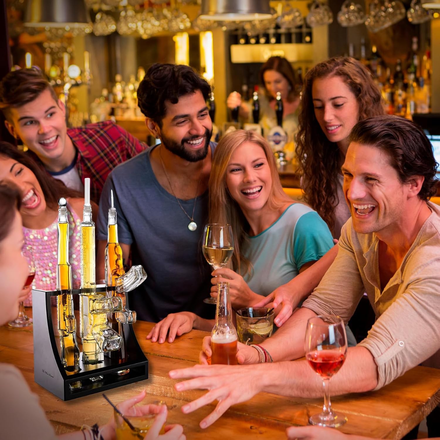 Triple Gun Whiskey Decanter Set