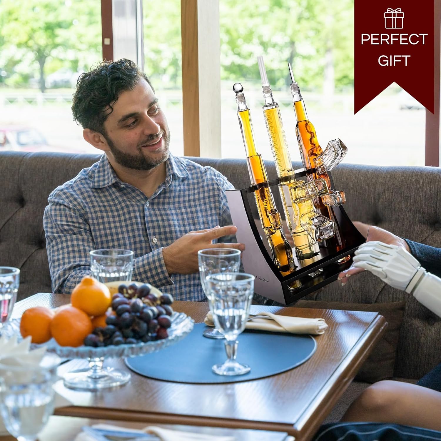 Triple Gun Whiskey Decanter Set