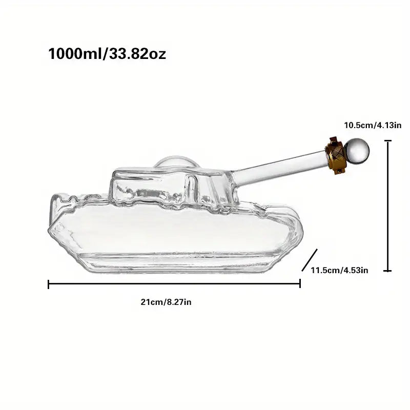 Military Tank Whiskey Decanter