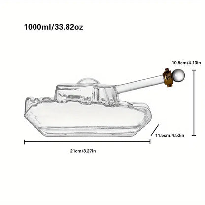 Military Tank Whiskey Decanter