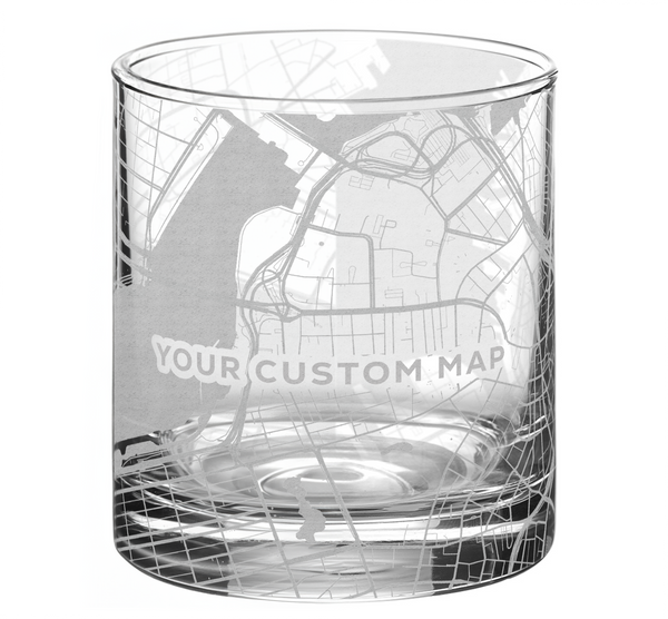 City Map Rock Glasses (Set of 2)