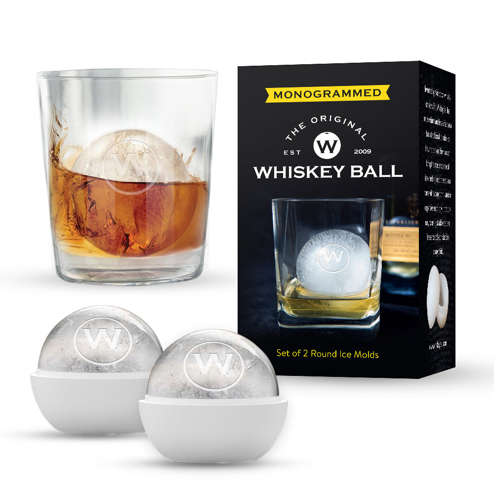 Monogrammed Whiskey Balls - F