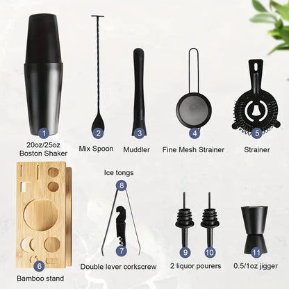 Elite Mixology Kit (11-Piece Bar Set)