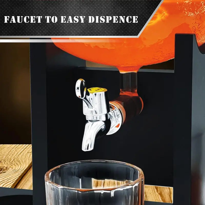 Football Whiskey Decanter With Dispenser