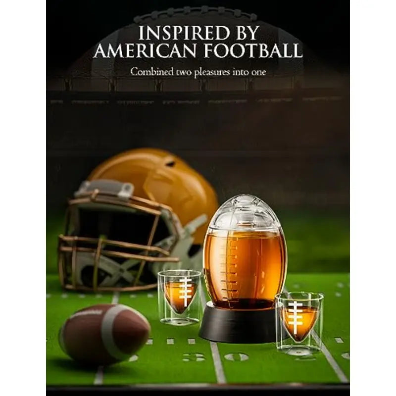 Football Whiskey Decanter Set