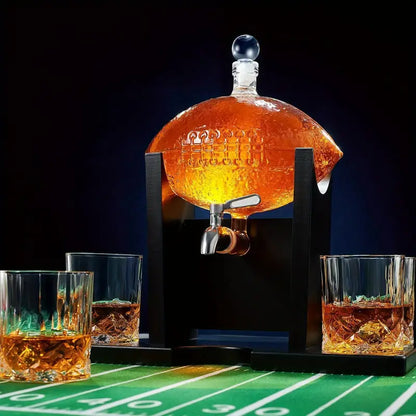 Football Whiskey Decanter With Dispenser