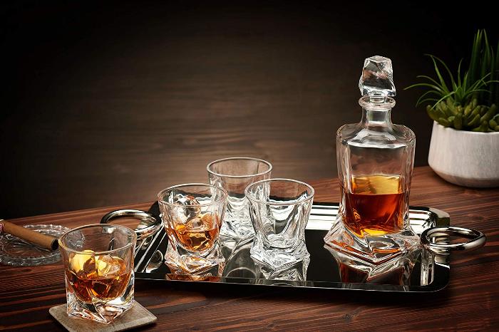 The Helix Decanter Set - The Whiskey Ball