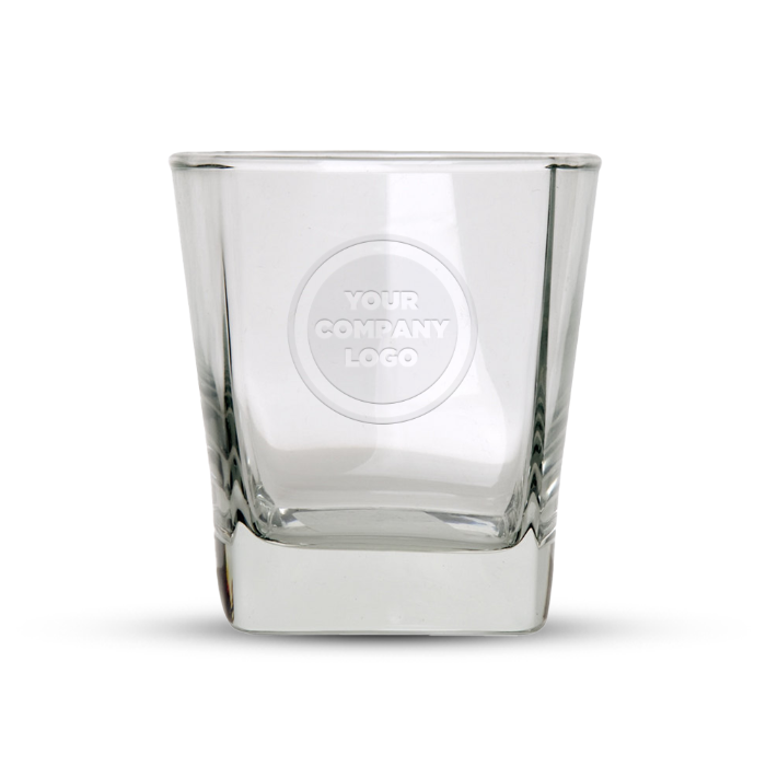 Corporate Logo Etched Rock Glasses (50 Pairs) - The Whiskey Ball